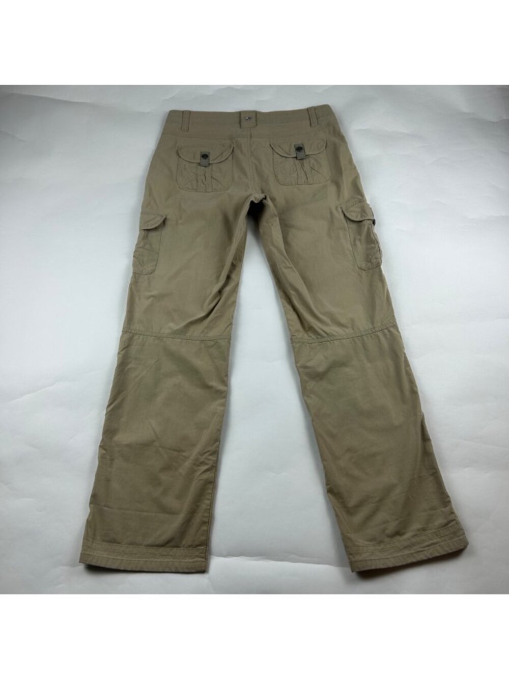KÜHL Warm Tan Stretch Canvas Cargo Roll Cuff Adventure Pant 10R - Picture 6 of 7